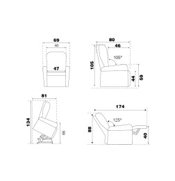 Fauteuil releveur MINI - Soutien maximal et encombrement minimal !